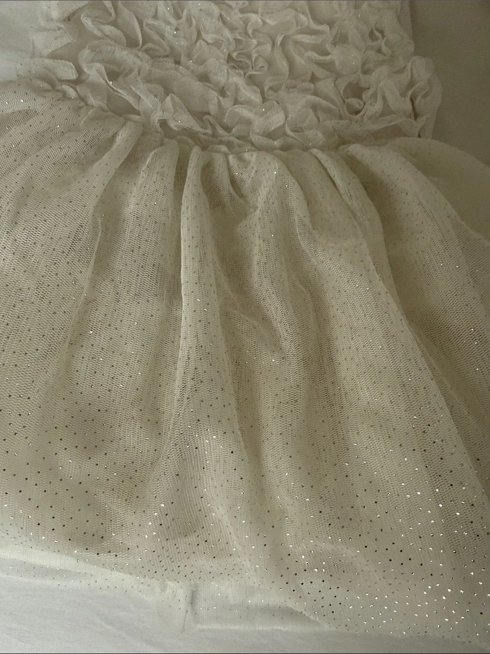 Zara Cream Tulle Ruffle Bodice dress size 18-24 months and Cat & Jack 12 months